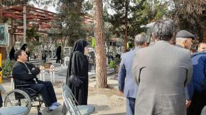 مراسم بدرقه و تدفین دایی بهمن نخاعی‌ها برگزار شد
