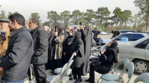 مراسم بدرقه و تدفین دایی بهمن نخاعی‌ها برگزار شد