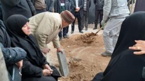 مراسم بدرقه و تدفین دایی بهمن نخاعی‌ها برگزار شد
