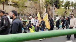 پای قدس ایستادن زیر بوسه‌های باران!/تصاویر