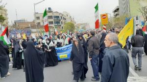 پای قدس ایستادن زیر بوسه‌های باران!/تصاویر