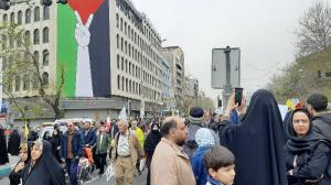 پای قدس ایستادن زیر بوسه‌های باران!/تصاویر