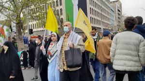 پای قدس ایستادن زیر بوسه‌های باران!/تصاویر