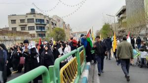 پای قدس ایستادن زیر بوسه‌های باران!/تصاویر