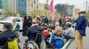 پای قدس ایستادن زیر بوسه‌های باران!/تصاویر