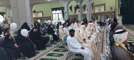  جشن ازدواج ۱۴ زوج جوان با عطر شهدا در شلمچه