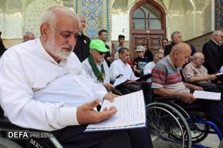 تشرف جانبازان ضایعه نخاعی مشهد به حرم مطهر رضوی
