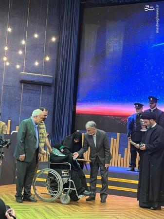 تجلیل وزیر ارشاد و نماینده رهبر از مادر شهید رئیسی + تصاویر