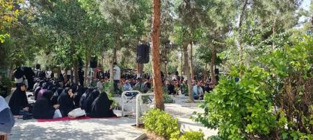 گزارش مصور از مراسم دعای عرفه در بزرگ‌ترین گلزار شهدای کشور+تصاویر 