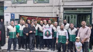 دیدار خادم یاران  حرم رضوی با خانواده شهیدسینا سهامی 