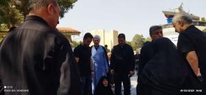 مراسم تشییع و تدفین جانباز شهید فرج  جمالی گلزار برگزار شد