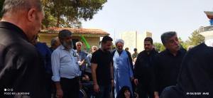 مراسم تشییع و تدفین جانباز شهید فرج  جمالی گلزار برگزار شد
