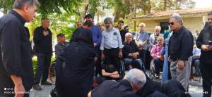 مراسم تشییع و تدفین جانباز شهید فرج  جمالی گلزار برگزار شد
