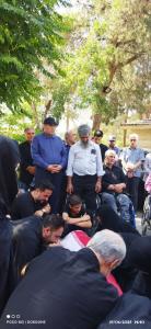 مراسم تشییع و تدفین جانباز شهید فرج  جمالی گلزار برگزار شد