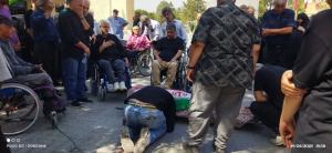 مراسم تشییع و تدفین جانباز شهید فرج  جمالی گلزار برگزار شد