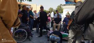 مراسم تشییع و تدفین جانباز شهید فرج  جمالی گلزار برگزار شد