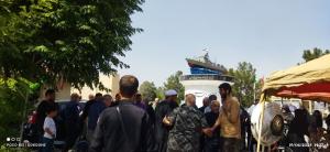 مراسم تشییع و تدفین جانباز شهید فرج  جمالی گلزار برگزار شد