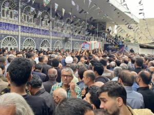 وداع  مردم ولایی با پیکر مطهر سرباز شهید فرزین میرزا گل پور طلوتی در بابل+تصاویر 