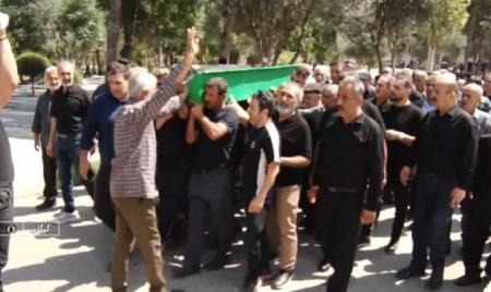 تشییع جانباز علیرضا رحیمی بر دستان مردم قدرشناس گرگان