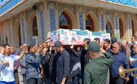 تشییع پیکر جانباز شهید محمود دولت آبادی/فیلم