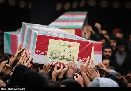 تشییع پیکر ۳۰۰ شهید گمنام، همزمان با سالروز شهادت حضرت زهرا(س)