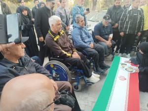 گزارشی تصویری از مراسم تشییع جانباز نخاعی شهید «دکتر رضیعی»