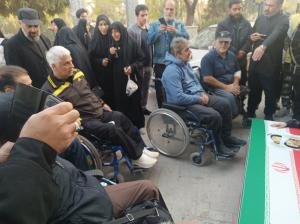 گزارشی تصویری از مراسم تشییع جانباز نخاعی شهید «دکتر رضیعی»