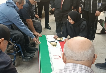 مراسم تشییع جانباز شهید دکتر مرتضی رضیعی/فیلم کوتاه