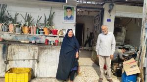دیدار گروه جهادی ایثارگران با خانواده شهید بوشهری