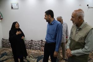 دیدار گروه جهادی ایثارگران با خانواده شهید بوشهری