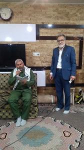 دیدار هیئت رهروان شهدای خوزستان از خانواده شهید صنایع فولاد اهواز