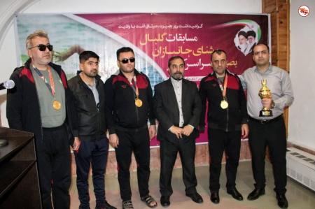 اختتامیه مسابقات قهرمانی کشور شنا و گلبال جانبازان بصیر