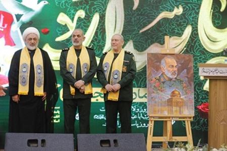 فیلم/رونمایی از سنگ مزار سپهبد شهید سلامی در حرم حضرت عبدالعظیم(ع) 