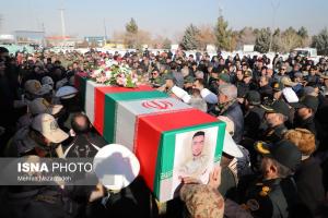  وداع مردم تبریز با شهید مرزبانی «مهدی مصطفایی»
