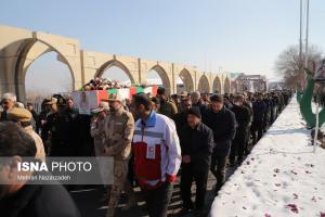  وداع مردم تبریز با شهید مرزبانی «مهدی مصطفایی»