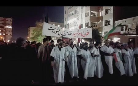 خروش مردم اهواز در پی شهادت حضرت امام خامنه‌ای
