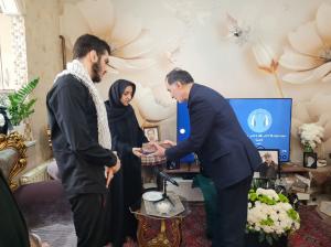 دیدار رئیس بنیاد شهید و امور ایثارگران با خانواده شهدای جنگ رمضان