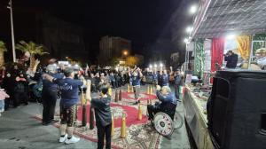 اجرای شبانه ورزش باستانی تیم جانبازان در میادین تهران