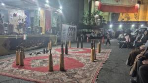 اجرای شبانه ورزش باستانی تیم جانبازان در میادین تهران