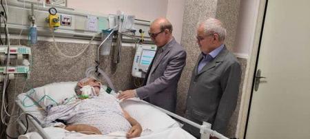 عیادت مسئولان بنیاد شهید از جانباز حسین اسرافیلی