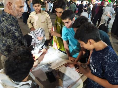 موکب هنر و مقاومت  جنگ رمضان برپا شد