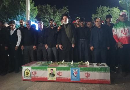 تشیع شهید مدافع امنیت در استان چهار محال و بختیاری