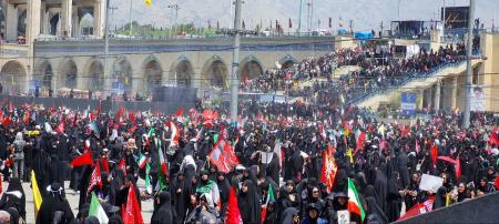 تصاویری از روز جان‌سوز وداع با فرزند حسین(ع)