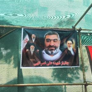 جانباز و فرزند شهید، پرچمدار خدمت در موکب شهدای حاجی‌زاده و نصراللهی