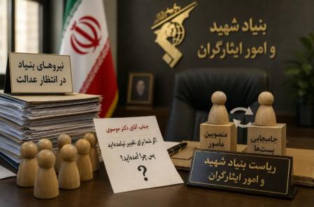 مطالبی دو زبانه و بدون تعارف با ریاست بنیاد شهید