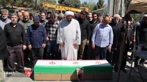 مراسم تشییع مداح و جانباز ۷۰ درصد شهید برگزار شد