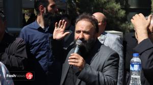 مراسم تشییع مداح و جانباز ۷۰ درصد شهید برگزار شد