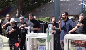 مراسم تشییع مداح و جانباز ۷۰ درصد شهید برگزار شد