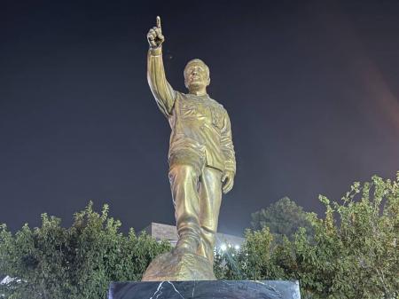 رونمایی از تندیس سردار شهید حاجی‌زاده در تهران