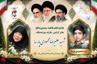 مادر شهید ۱۳ ساله به فرزند شهیدش پیوست